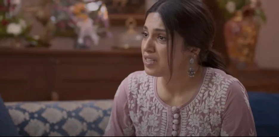 Nivi played by Bhumi Pednekar in Afwaah in a movie still