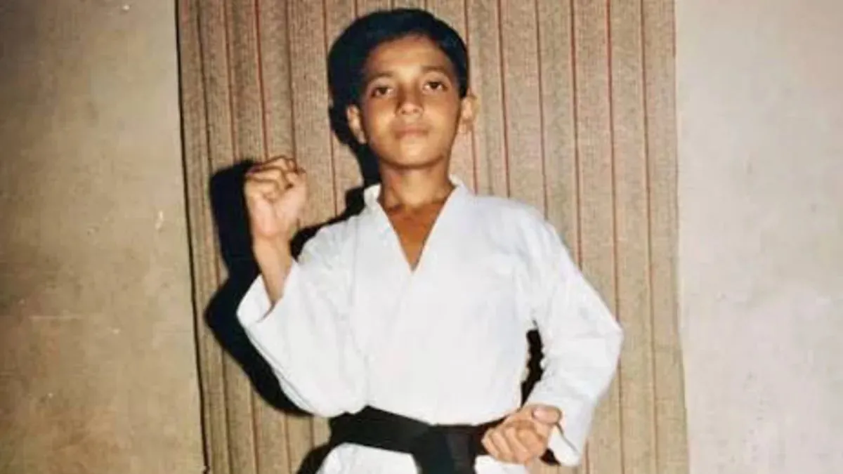 Ajinkya Rahane doing Karate as a kid