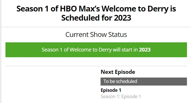 welcome to derry release date