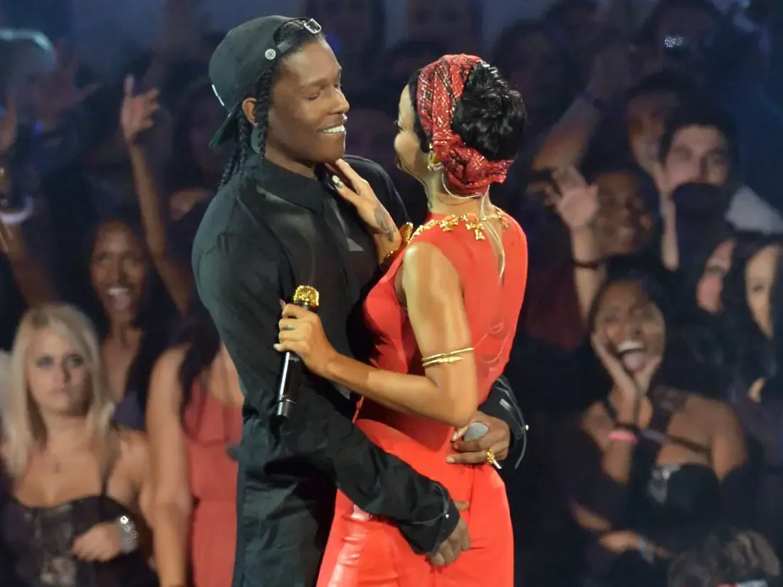 ASAP Rocky and Rihanna 