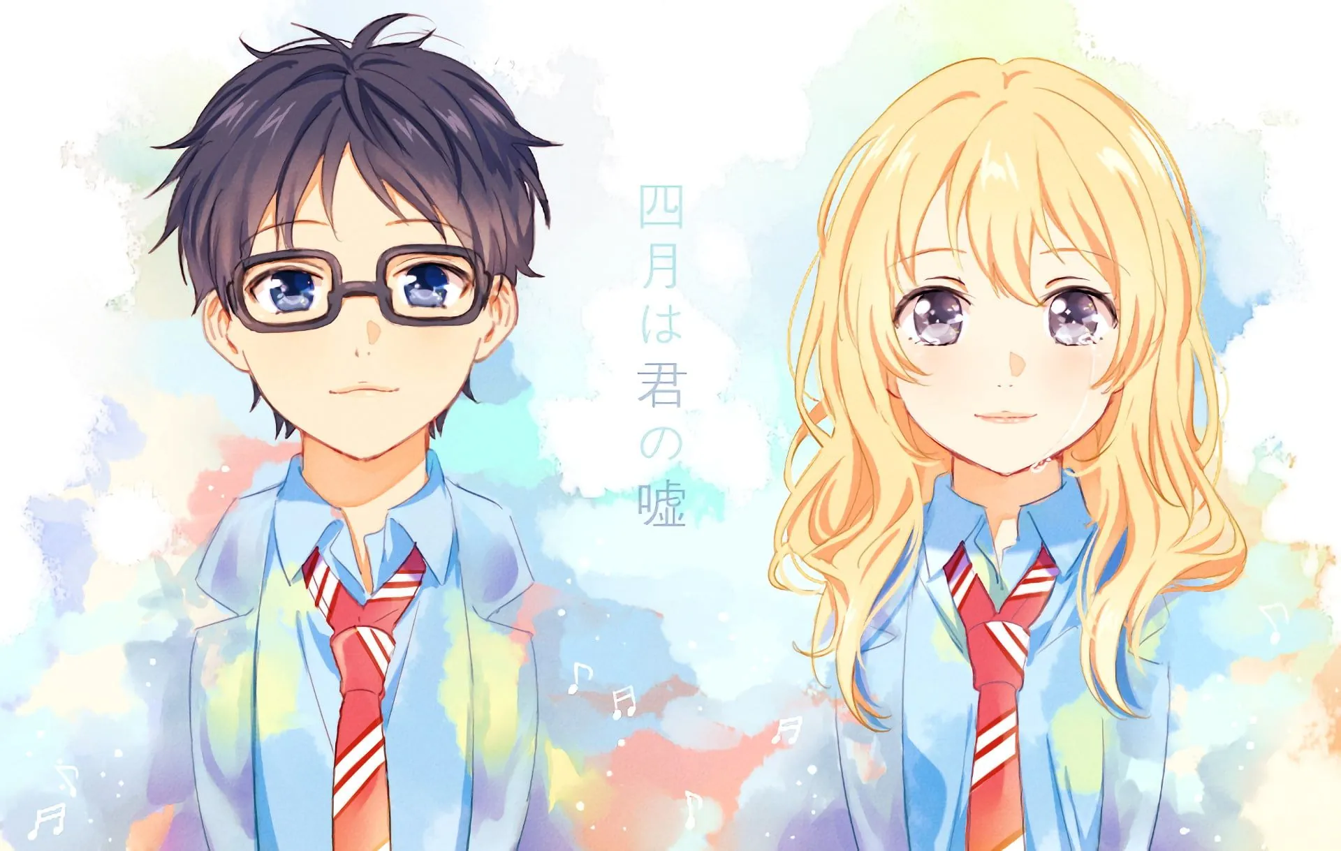 Kaori Miyazono and Kousei Arima