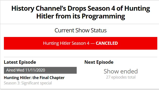 Hunting Hitler Season 4