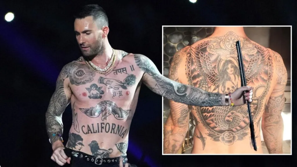 how many tattoos does adam levine have