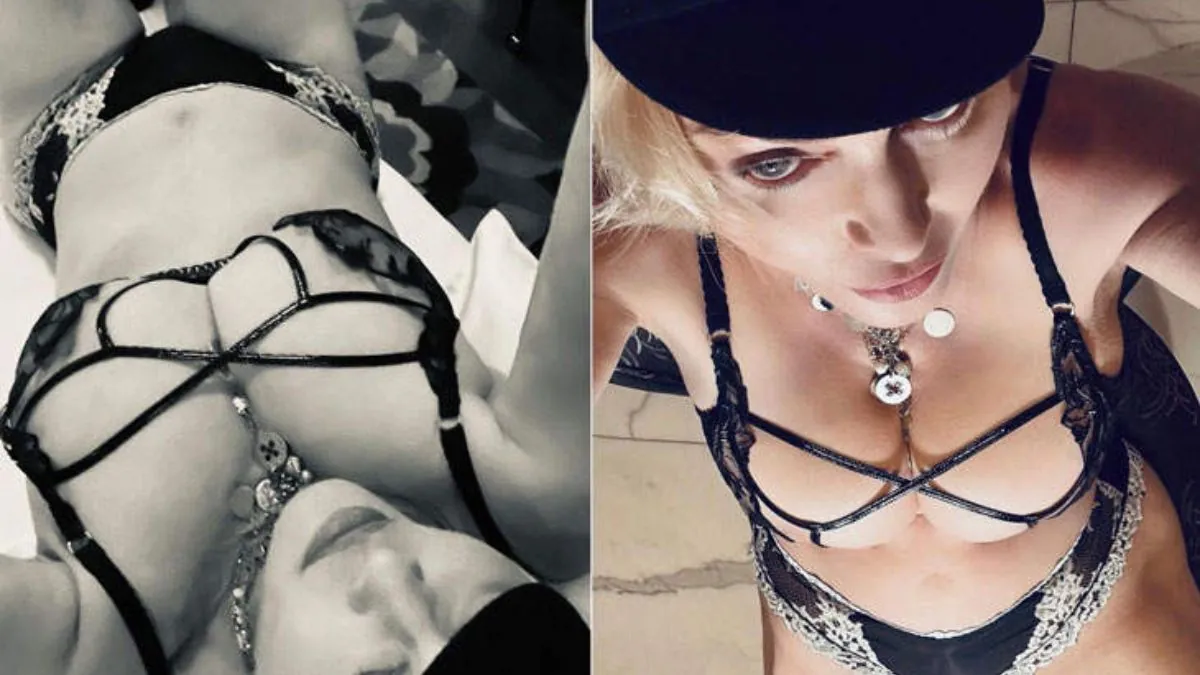 Madonna Lingerie Shoot In March 2021