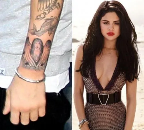 Selena Gomez gets into the spirit of 76 with a neck tattoo