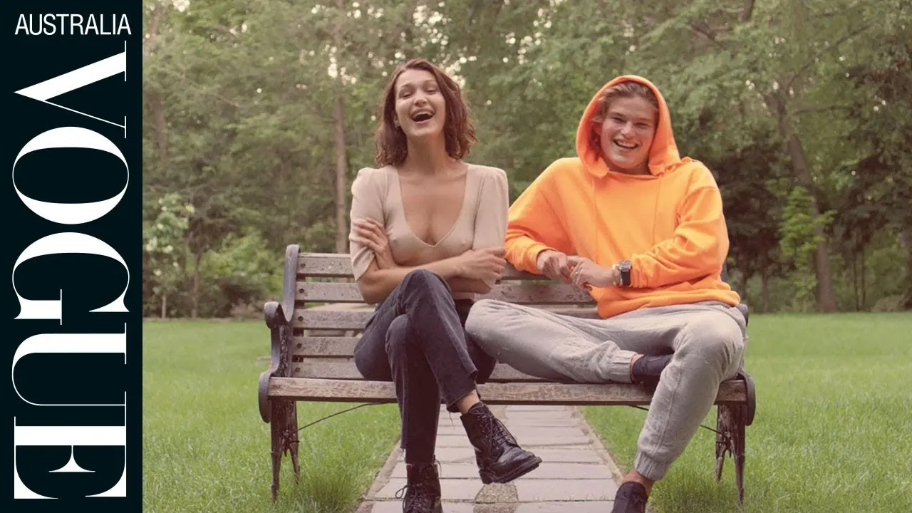 Jordan Barrett and bella hadid