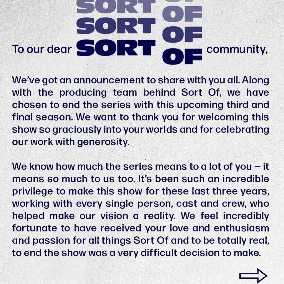 Sort Of Will Fully End With Season 3!