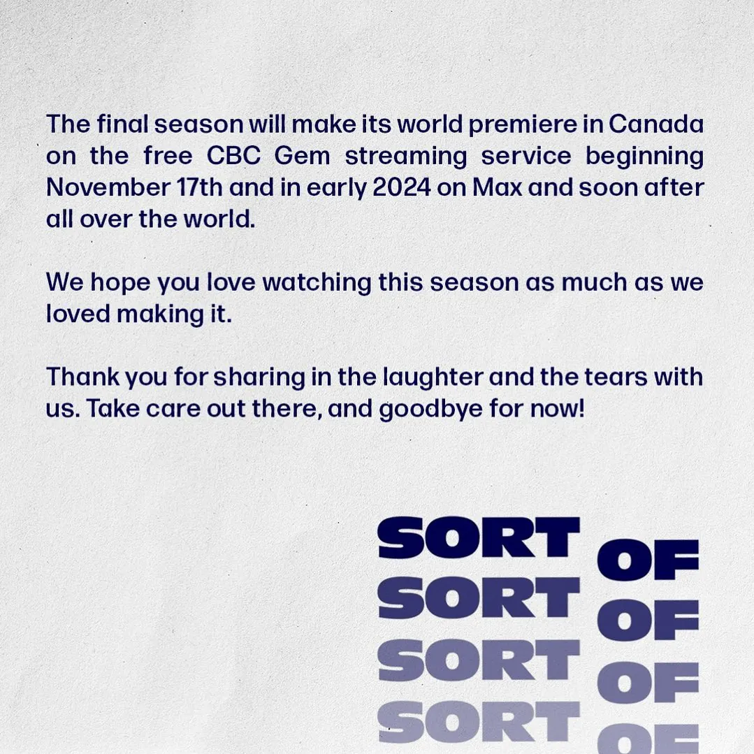 Sort Of Will Fully End With Season 3!