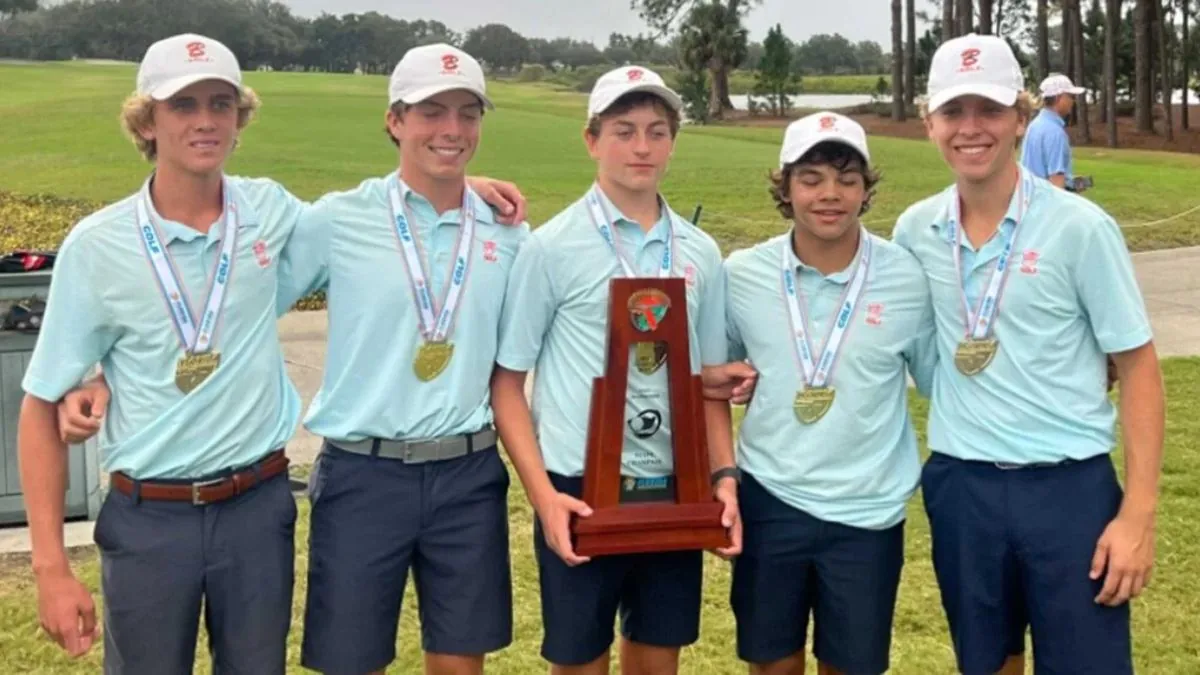 Charlie Woods Wins High School State Golf Championship